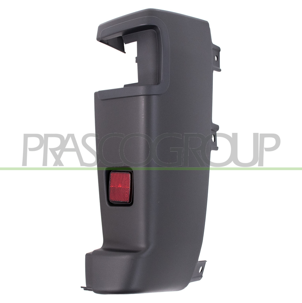 EMBOUT DROIT DE PARE-CHOCS ARRIERE NOIR STRUCTURE'-AVEC CATADIOPTRE MOD. MAXI (15/17M3)