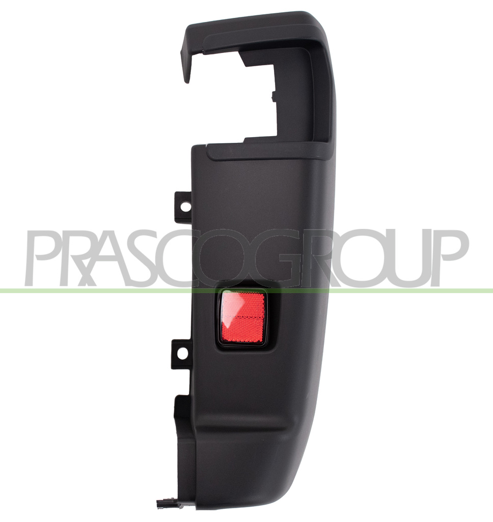 EMBOUT DROIT DE PARE-CHOCS ARRIERE NOIR STRUCTURE'-AVEC CATADIOPTRE MOD. MAXI (15/17M3)