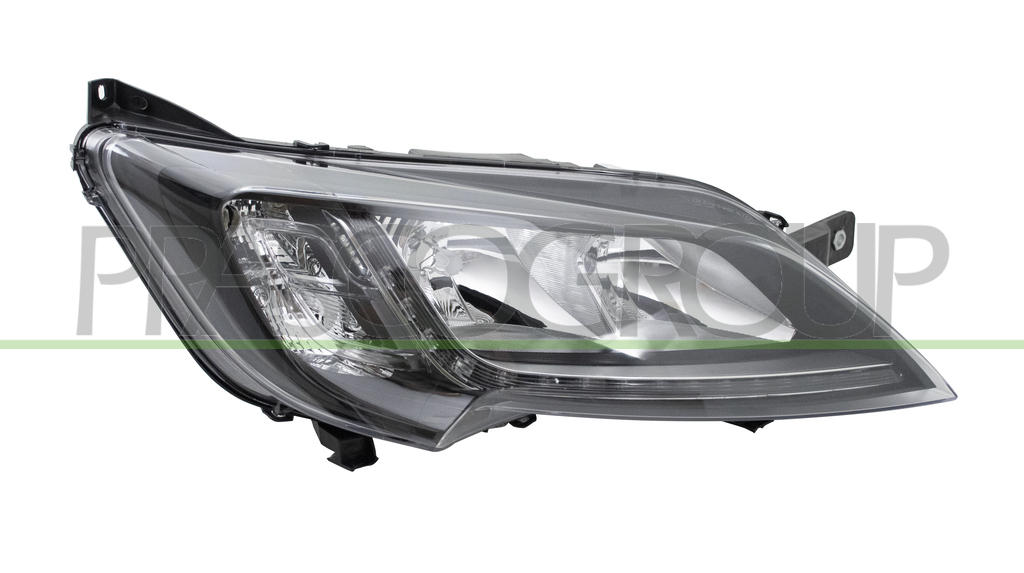 HEADLAMP RIGHT H7+H7 ELECTRIC-WITH MOTOR-WITH STATIC CORNERING LAMP-LED-BLACK