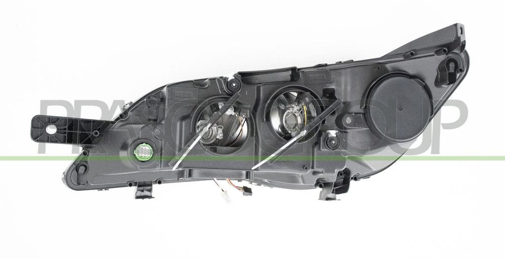 HEADLAMP RIGHT H7+H7 ELECTRIC-WITH MOTOR-WITH STATIC CORNERING LAMP-LED-BLACK