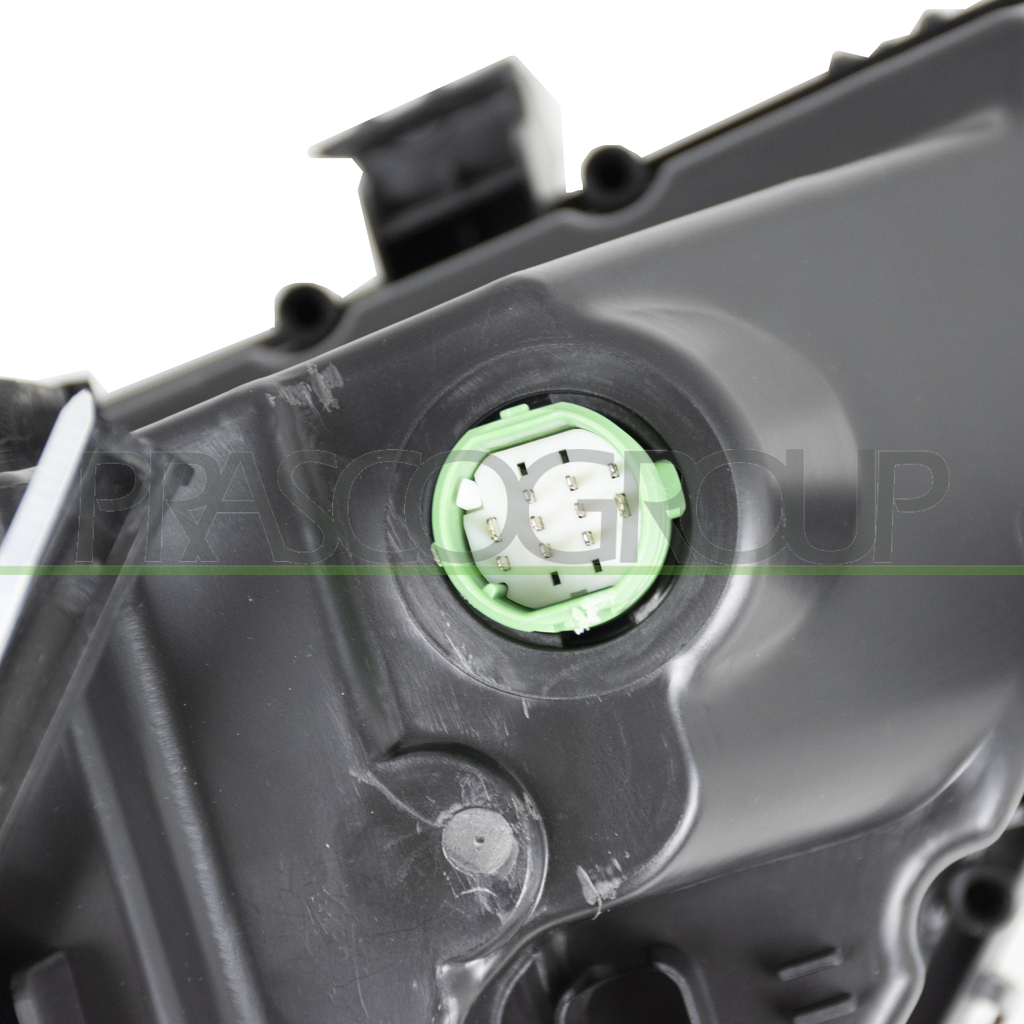 HEADLAMP RIGHT H7+H7 ELECTRIC-WITH MOTOR-WITH STATIC CORNERING LAMP-LED-BLACK