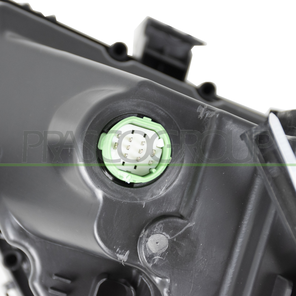PROIETTORE SINISTRO H7+H7-ELETTRICO-CON MOTORE-CON LUCE DIREZIONALE-NERO-LED