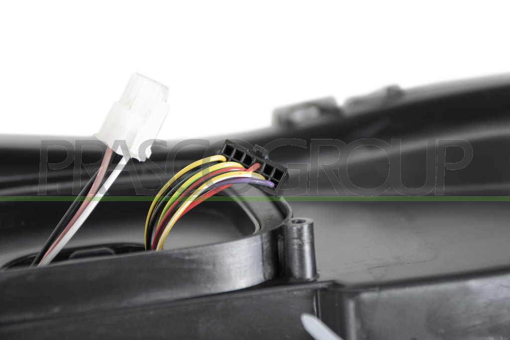 PROIETTORE SINISTRO H7+H7-ELETTRICO-CON MOTORE-CON LUCE DIREZIONALE-NERO-LED
