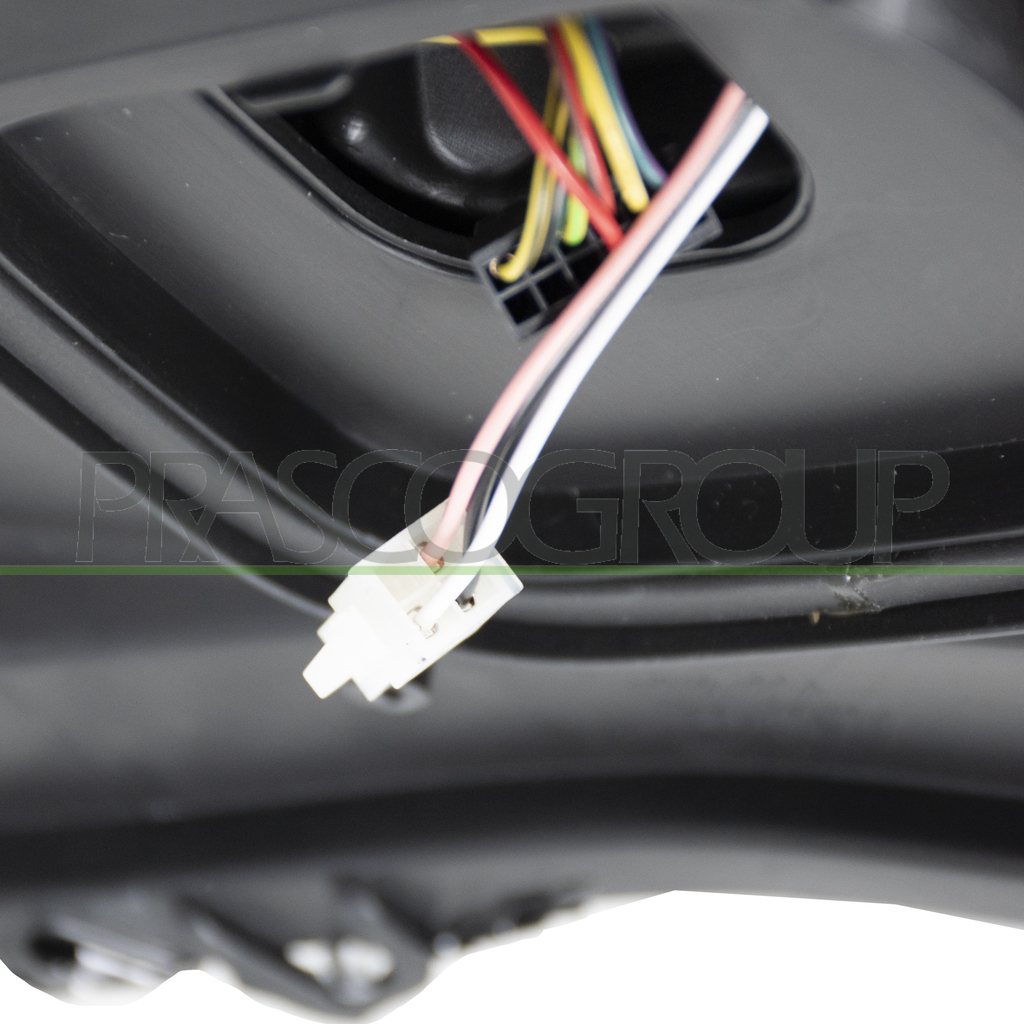 PROIETTORE SINISTRO H7+H7-ELETTRICO-CON MOTORE-CON LUCE DIREZIONALE-CROMATO-LED