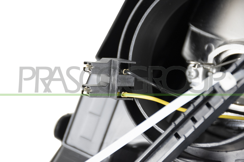 PROIETTORE SINISTRO H7+H7-ELETTRICO-CON MOTORE-CON LUCE DIREZIONALE-CROMATO-LED