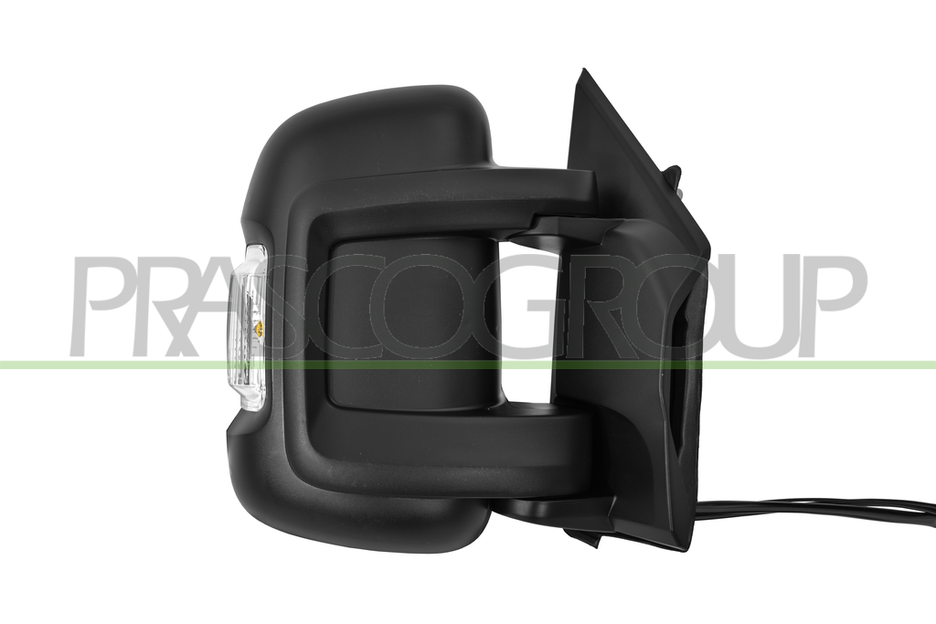 RETROVISORE DESTRO-ELETTRICO-NERO-TERMICO-CHIUDIBILE-CON FANALE-LAMPADINA 16W-CON BLIS-BRACCIO CORTO-CON ANTENNA RADIO-CONVESSO-13 PINS