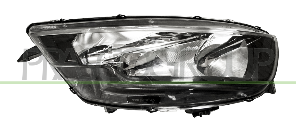 HEADLAMP RIGHT H7+H1 ELECTRIC-WITH MOTOR