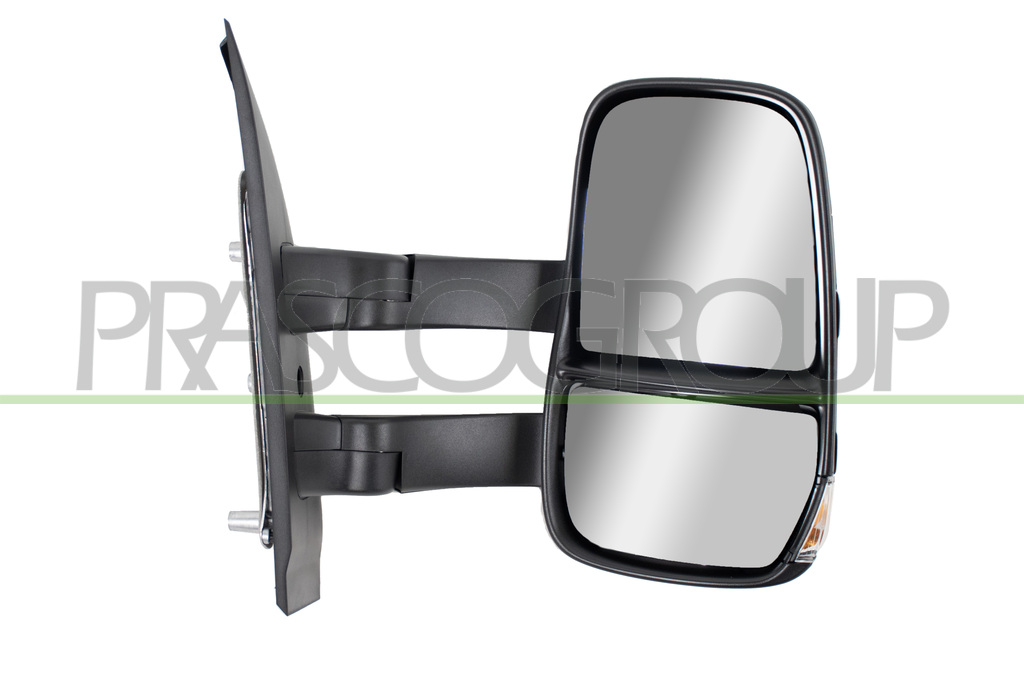 SPIEGEL RECHTS-ELEKTRISCH-SCHWARZ-HEIZBAR-MIT BLINKER-MIT LANGEM ARM