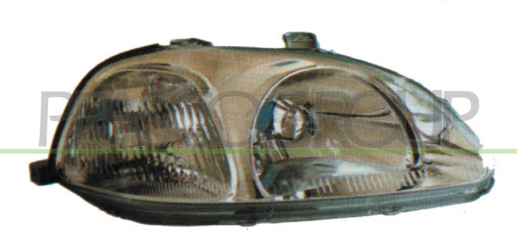 PROIETTORE DESTRO H4-ELETTRICO-SENZA MOTORE MOD. 3 PORTE