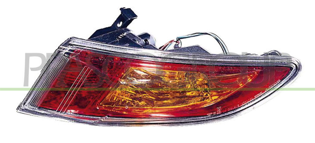 FEU D'AILE ARRIERE DROIT SANS PORTE LAMPE ORANGE/ROUGE MOD.> 04/09