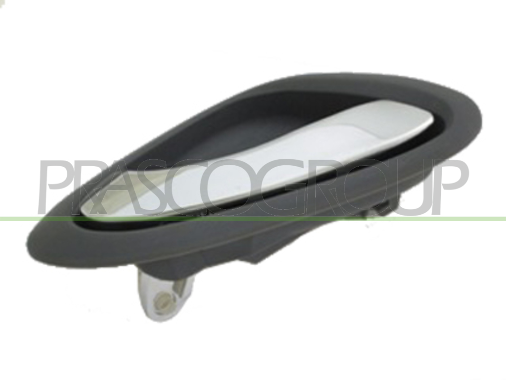 FRONT/REAR DOOR HANDLE LEFT-INNER-WITH CHROME LEVER-GRAY HOUSING