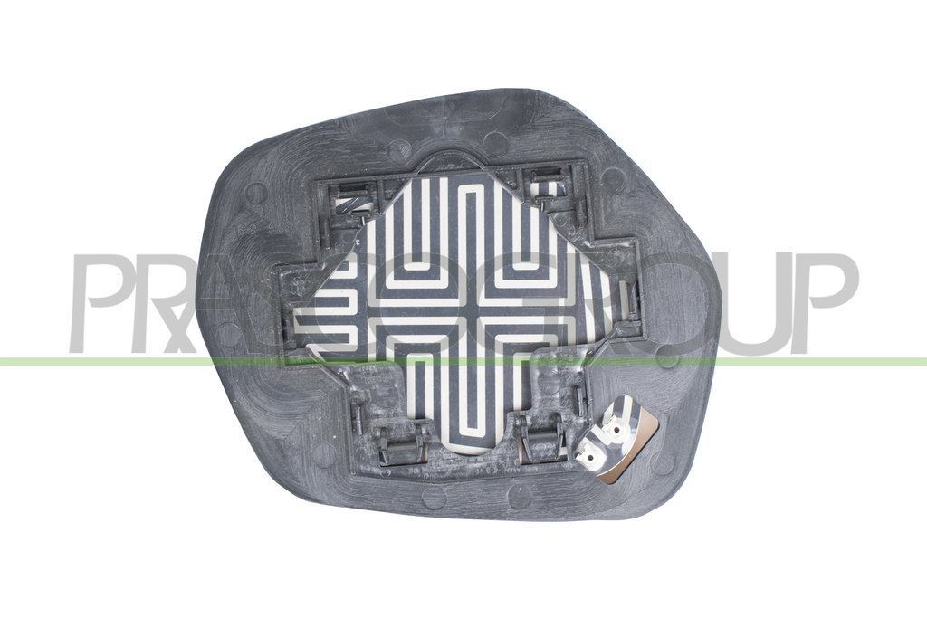 MIRROR GLASS BASE LEFT-HEATED-CONVEX-CHROME