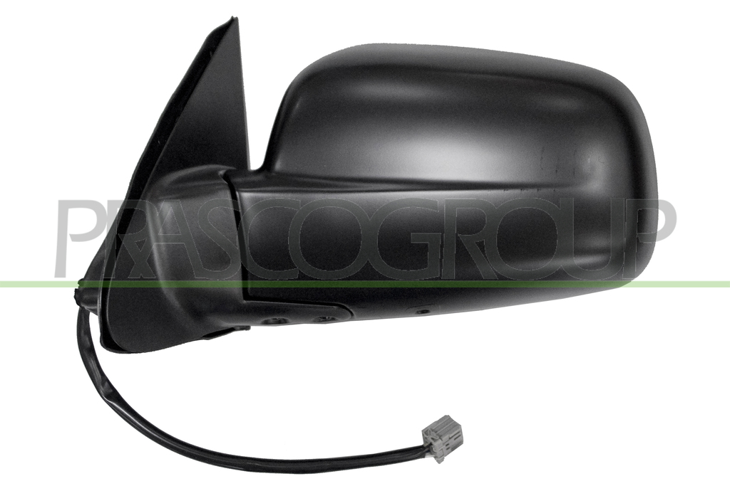 DOOR MIRROR LEFT-ELECTRIC-BLACK-CONVEX-CHROME 3H3P