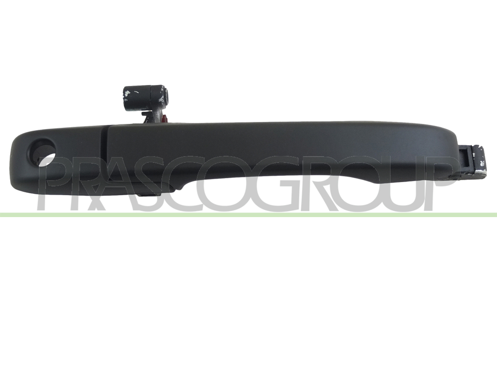 FRONT DOOR HANDLE RIGHT-OUTER-BLACK-WITH KEY HOLE