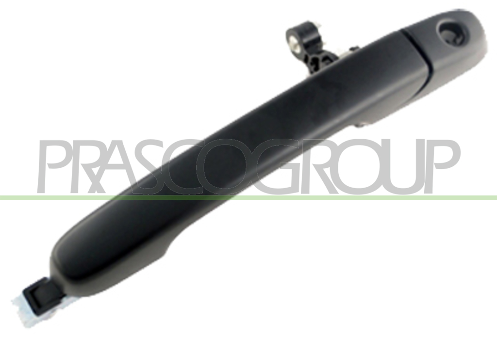 BACK DOOR HANDLE-OUTER-SMOOTH-BLACK-WITH KEY HOLE