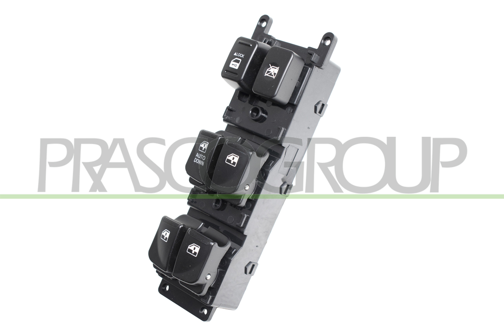 FRONT DOOR LEFT WINDOW REGULATOR PUSH-BUTTON PANEL-BLACK-4 SWITCHES-14 PINS