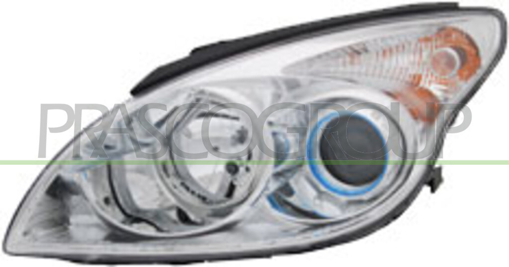 OPTICA IZQUIERDA H1+H7 ELECTRICA-CON MOTOR-CROMADA