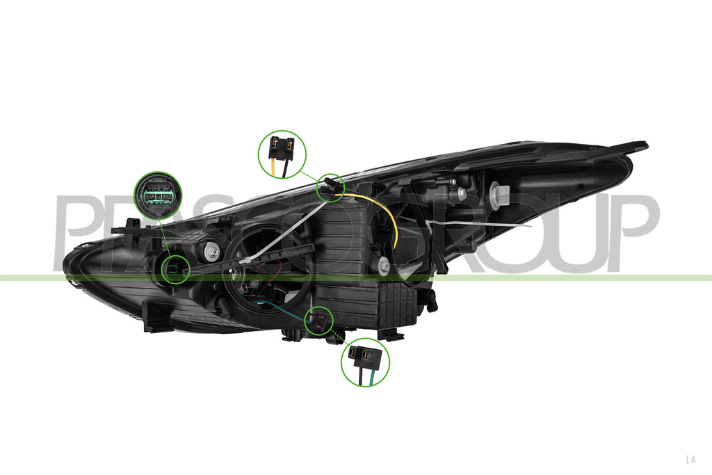 PROIETTORE DESTRO H7+H7-ELETTRICO-CON MOTORE