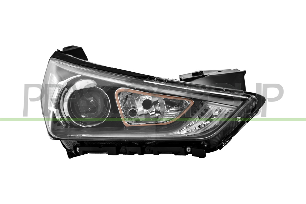HEADLAMP RIGHT H7+HB3 ELECTRIC-WITH MOTOR-BRONZE