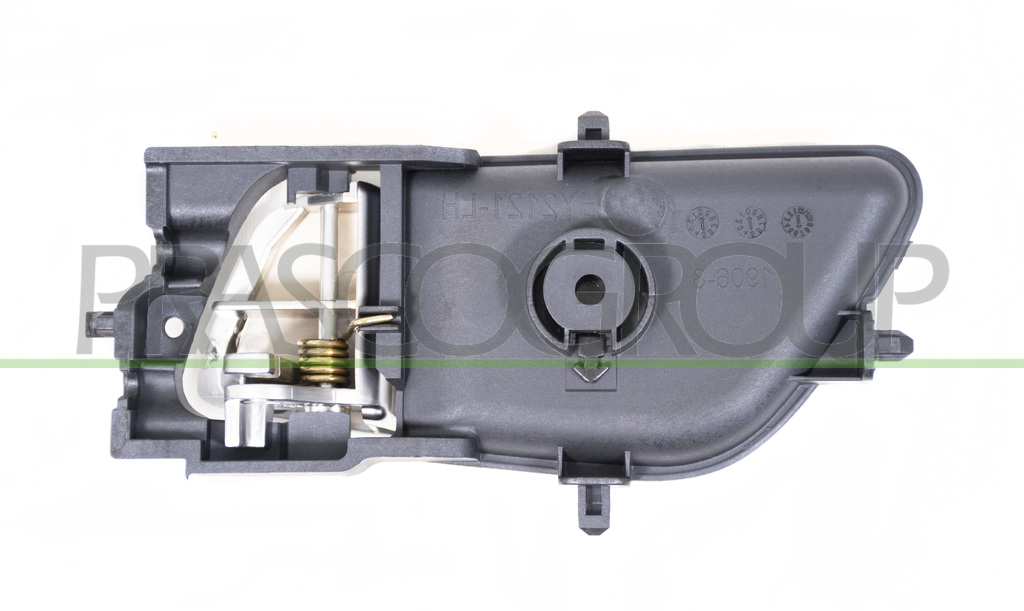 FRONT/REAR DOOR HANDLE RIGHT-INNER-WITH SILVER LEVER-BLACK HOUSING