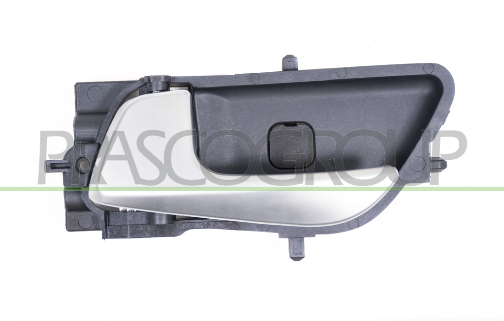 MANECILLA INTERIOR DELANTERA/TRASERA IZQUIERDA CON PALANCA PLATA-ESCUDO NEGRO