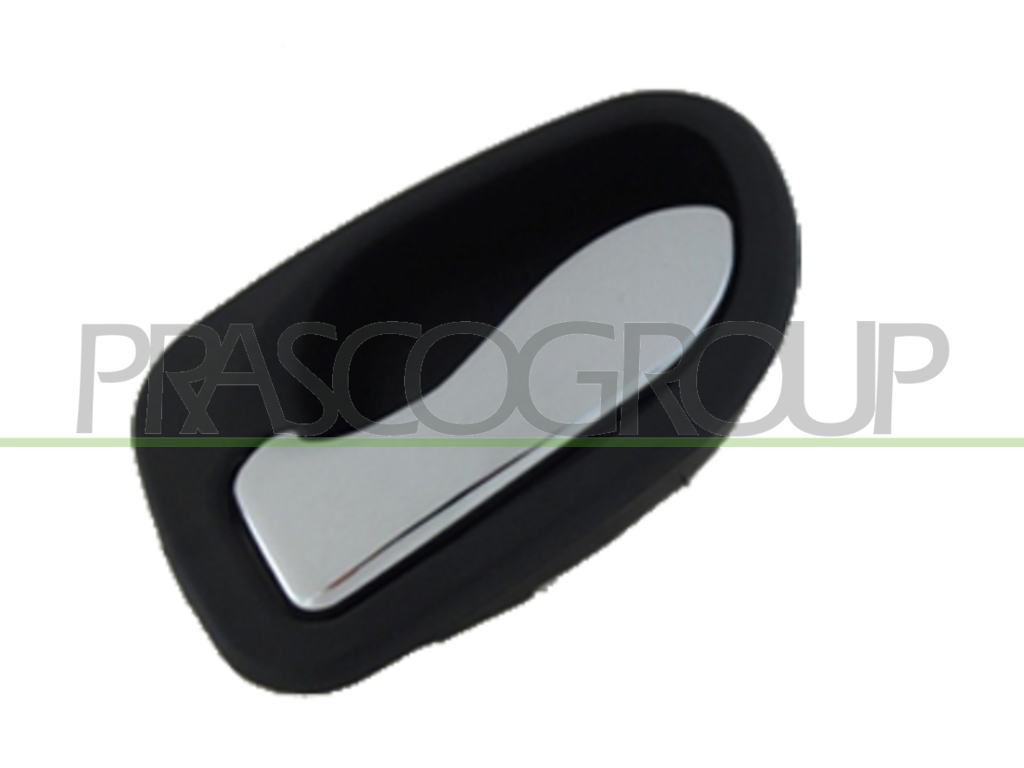 FRONT DOOR HANDLE LEFT-INNER-WITH CHROME LEVER-BLACK HOUSING