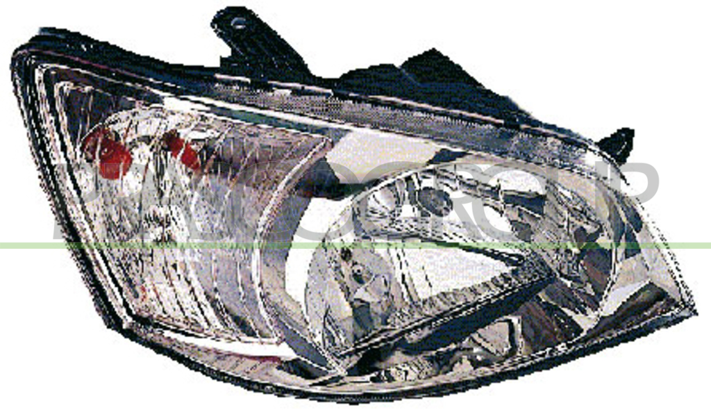 SCHEINWERFER RECHTS-H4-MIT LWR-OHNE MOTOR