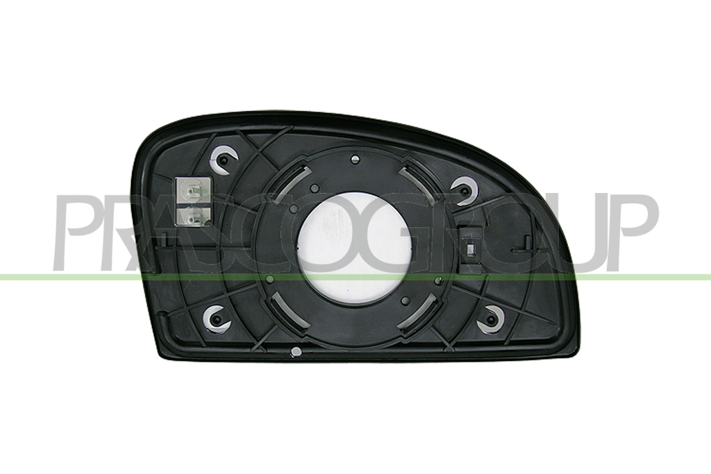 MIRROR GLASS BASE LEFT-HEATED-CONVEX-CHROME