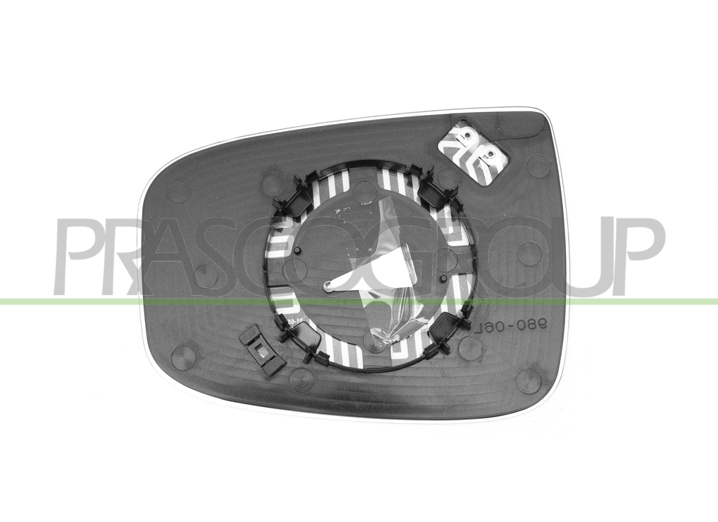 MIRROR GLASS BASE RIGHT-CONVEX/HEATED