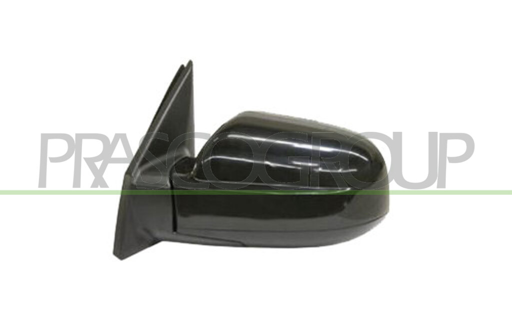 DOOR MIRROR LEFT-ELECTRIC-BLACK-CONVEX-CHROME