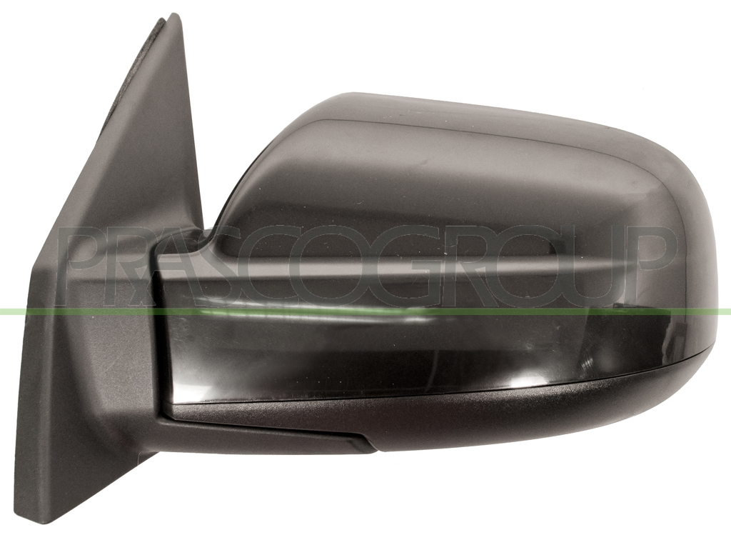 DOOR MIRROR LEFT-ELECTRIC-BLACK-HEATED-CONVEX-CHROME