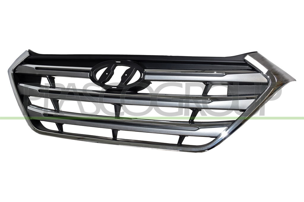 GRILLE CALANDRE NOIRE AVEC MOULURE CHROMEE'
