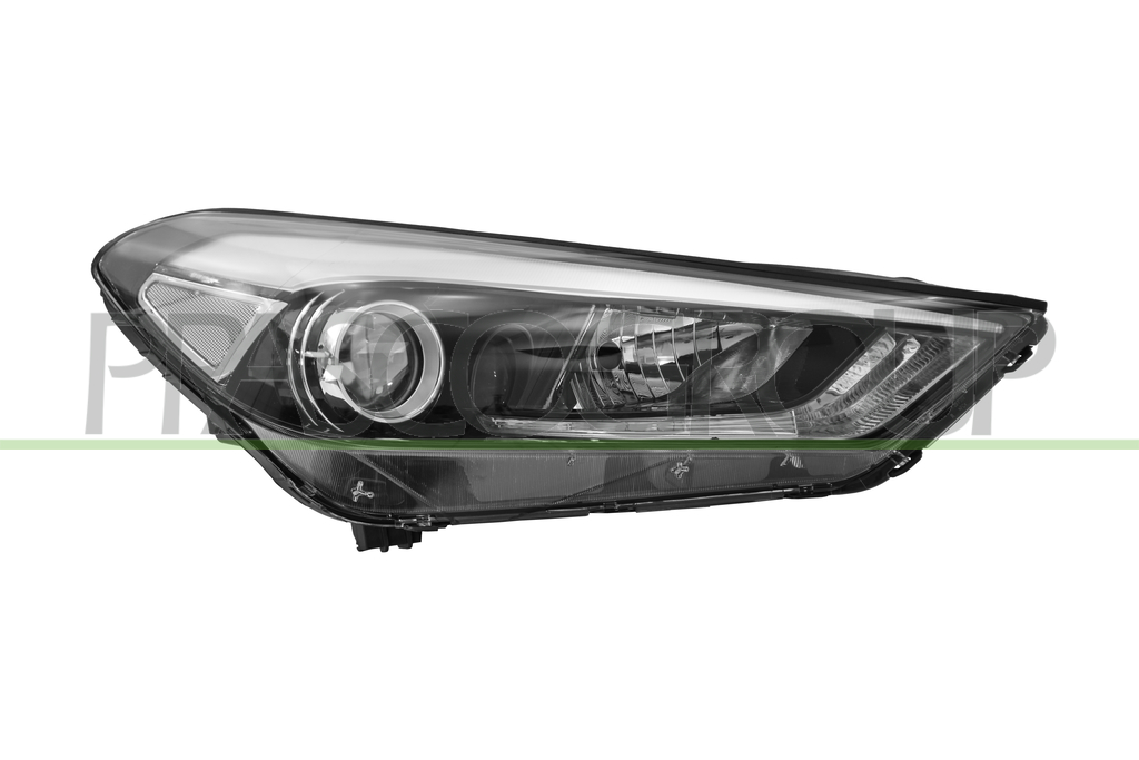 HEADLAMP RIGHT H7+H7 ELECTRIC-WITH MOTOR-WITH LED