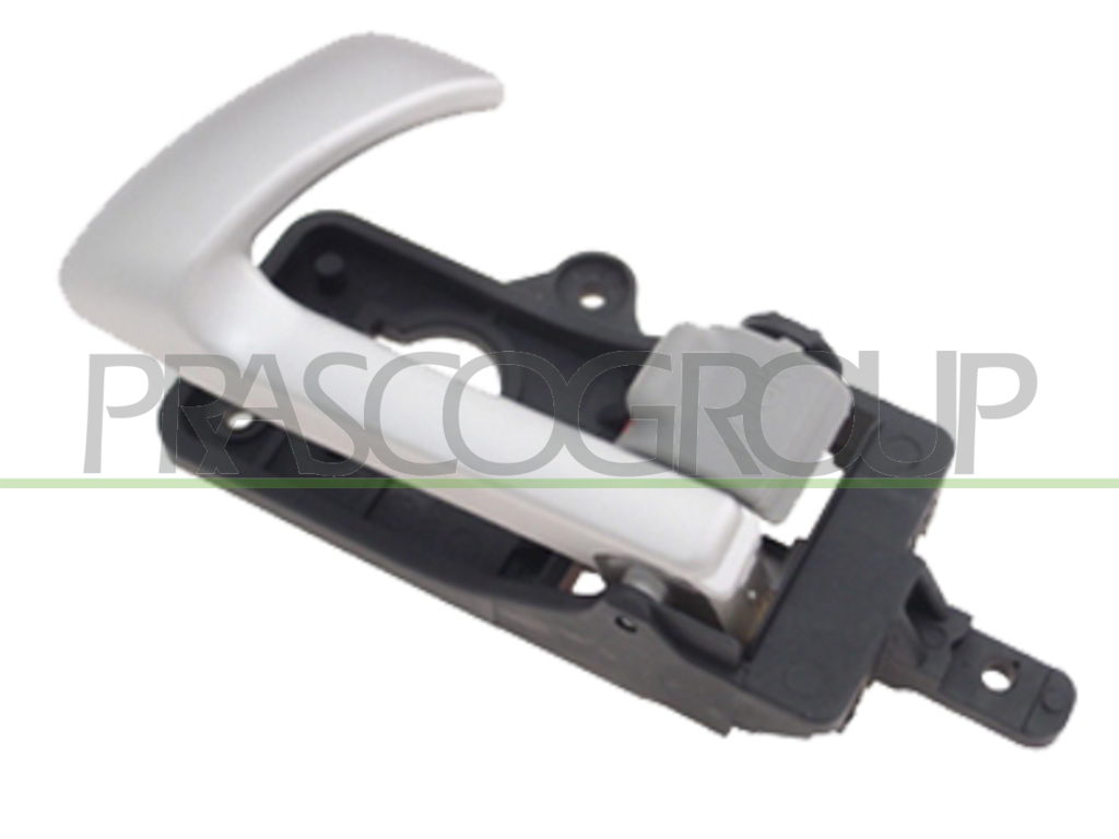 FRONT/REAR DOOR HANDLE LEFT-INNER-WITH SILVER LEVER-GRAY CLOSE BUTTON