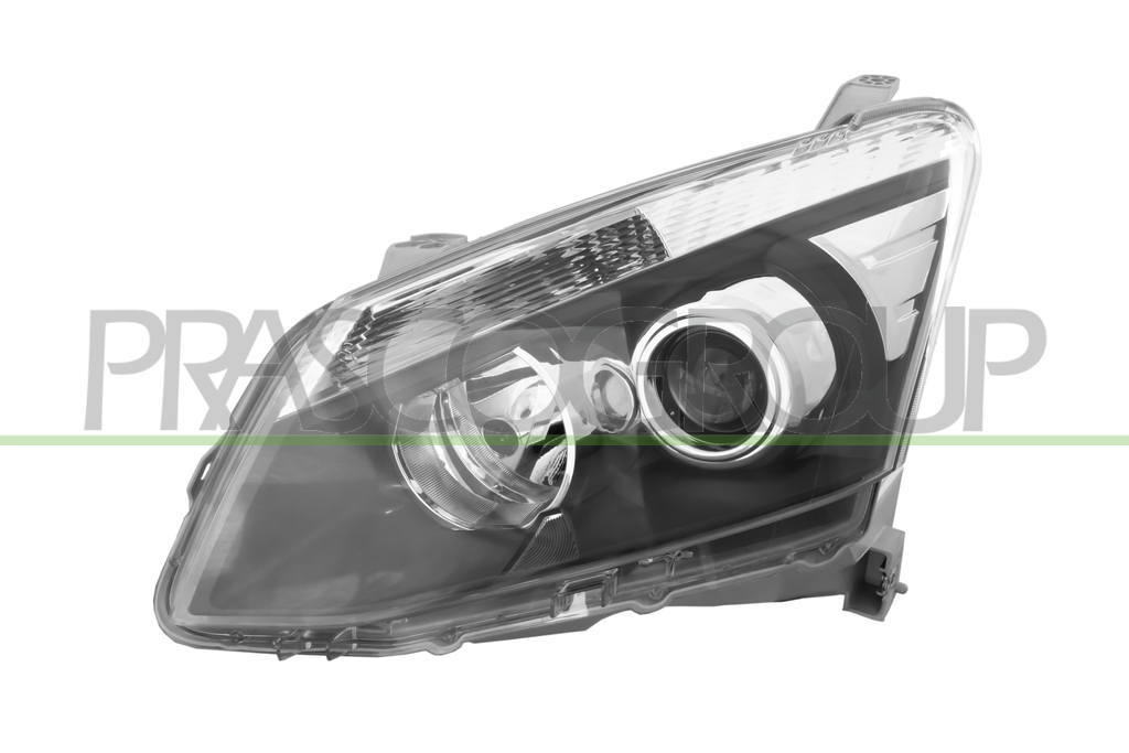 HEADLAMP LEFT H11+HB3 ELECTRIC-WITHOUT MOTOR-BLACK