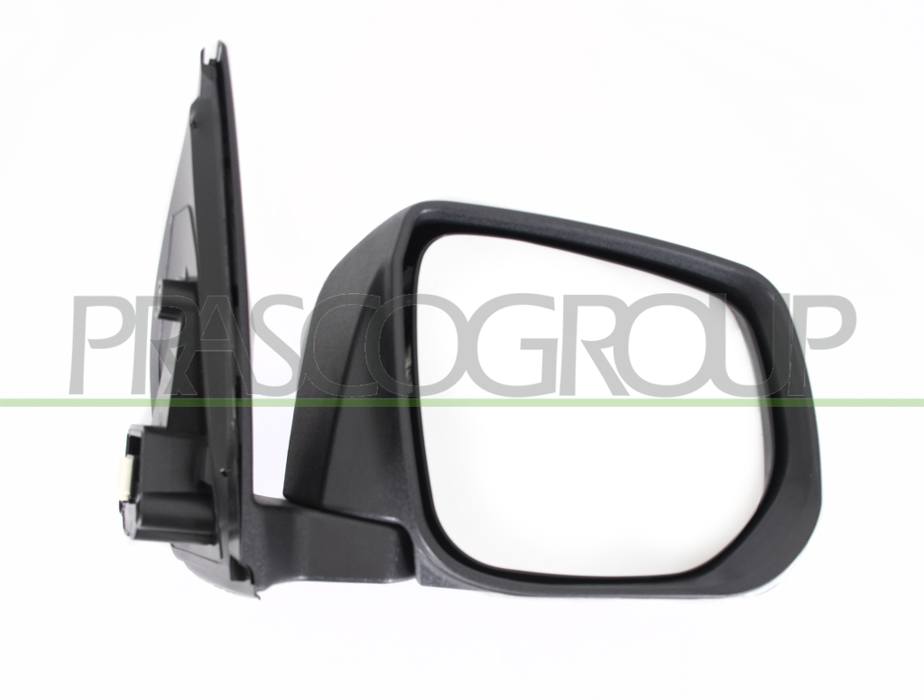ESPEJO DERECHO ELECTRICO-NEGRO-ABATIBLE-CON PILOTO-CONVEXO/CROMADO-CON CARCASA CROMADA