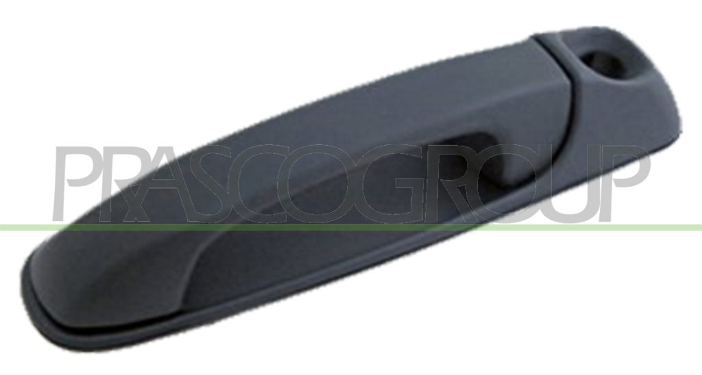 FRONT DOOR HANDLE LEFT-OUTER-BLACK-WITH KEY HOLE
