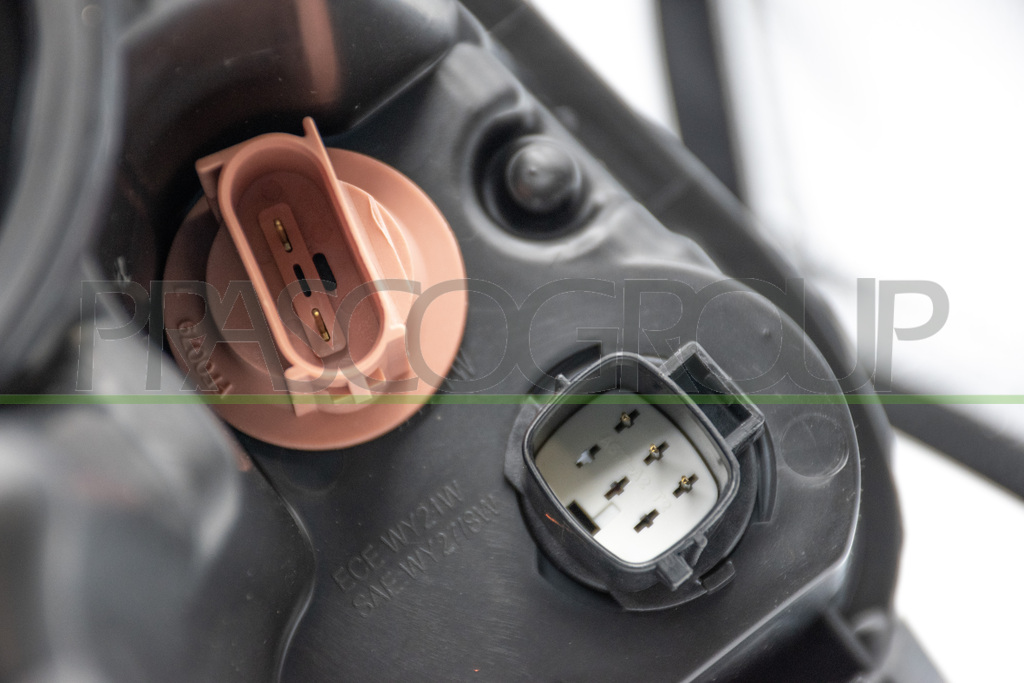HEADLAMP LEFT H9 ELECTRIC-WITH MOTOR-BLACK