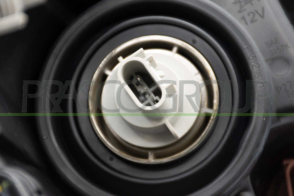 HEADLAMP LEFT H9 ELECTRIC-WITH MOTOR-BLACK