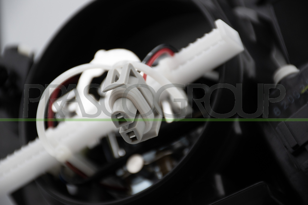 HEADLAMP LEFT H9 ELECTRIC-WITH MOTOR-BLACK