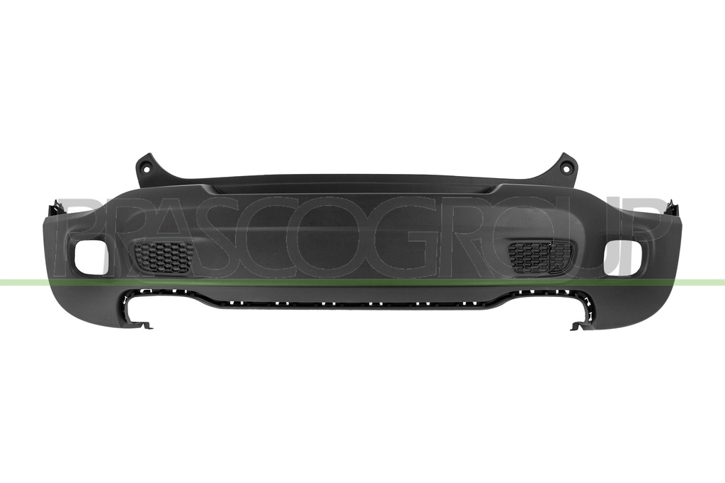 REAR BUMPER-LOWER-BLACK-TEXTURED FINISH-WITH CUTTING MARKS FOR PDC MOD. LIMITED