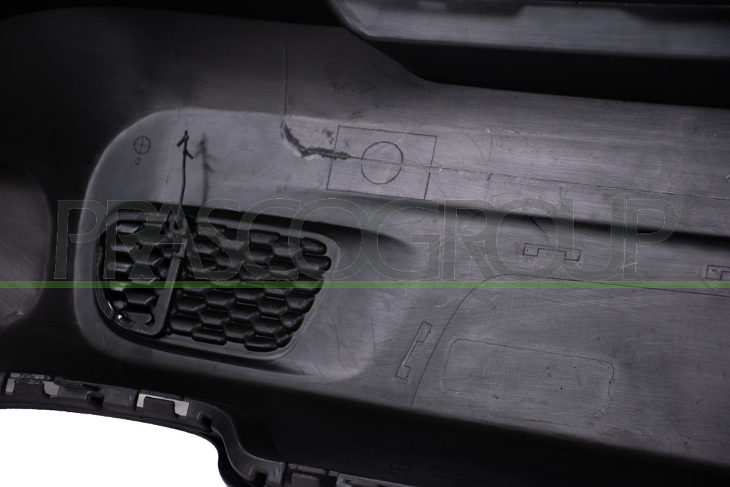 REAR BUMPER-LOWER-BLACK-TEXTURED FINISH-WITH CUTTING MARKS FOR PDC MOD. LIMITED