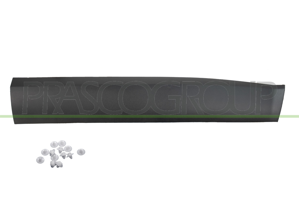 FRONT RIGHT DOOR MOLDING-BLACK-TEXTURED FINISH-WITH CLIPS-WITH BI-ADHESIVE