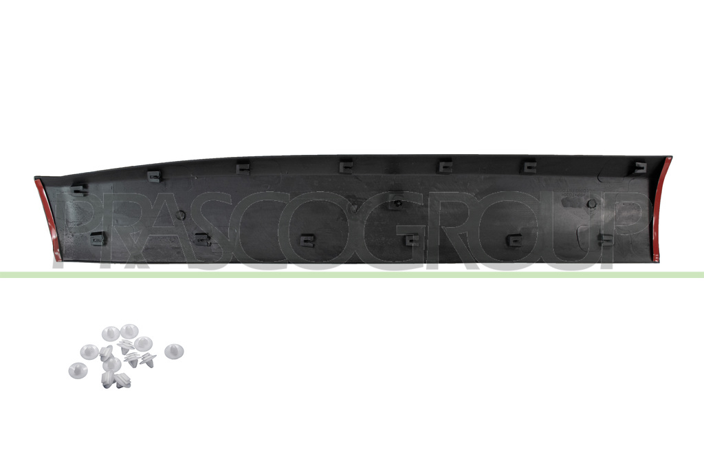 FRONT RIGHT DOOR MOLDING-BLACK-TEXTURED FINISH-WITH CLIPS-WITH BI-ADHESIVE