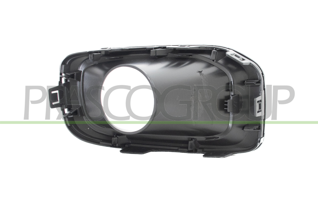 FRONT BUMPER GRILLE LEFT-WITH FOG LAMP HOLES-BLACK