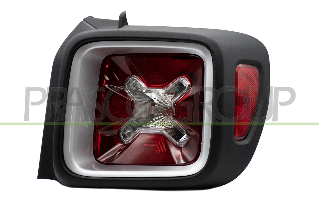 FANALE POSTERIORE DESTRO-SENZA PORTALAMPADA-CON CORNICE NERA-ARGENTO