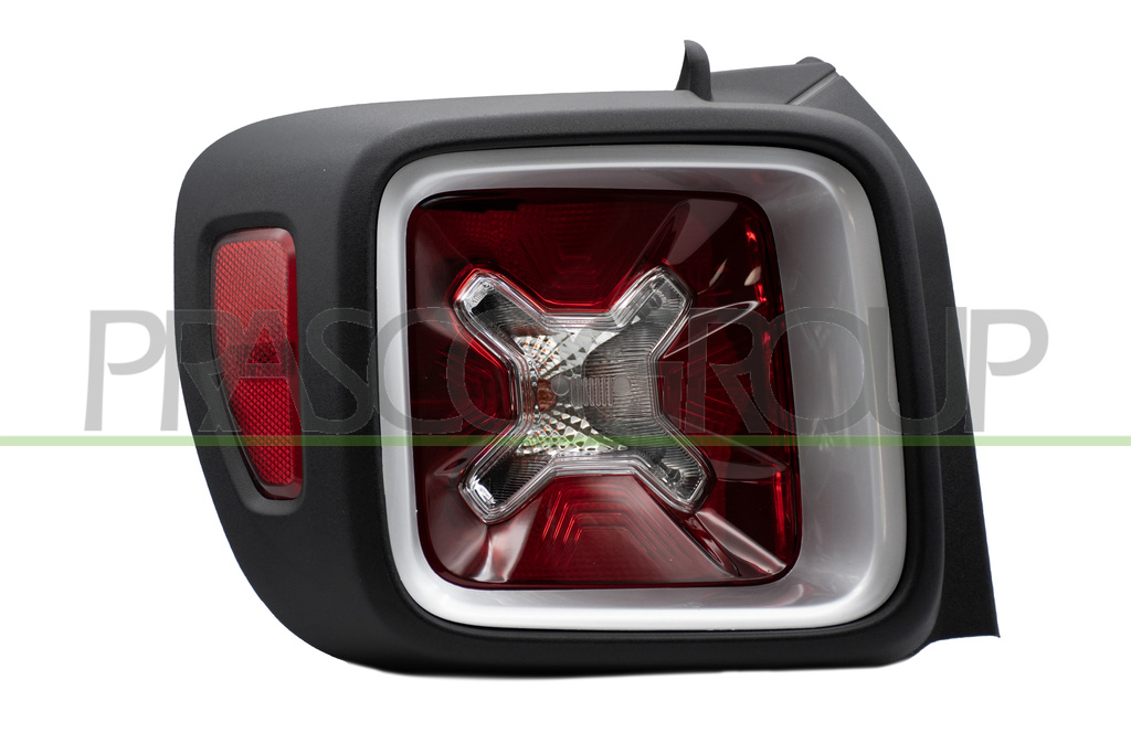 TAIL LAMP LEFT-WITHOUT BULB HOLDER-WITH BLACK/SILVER FRAME