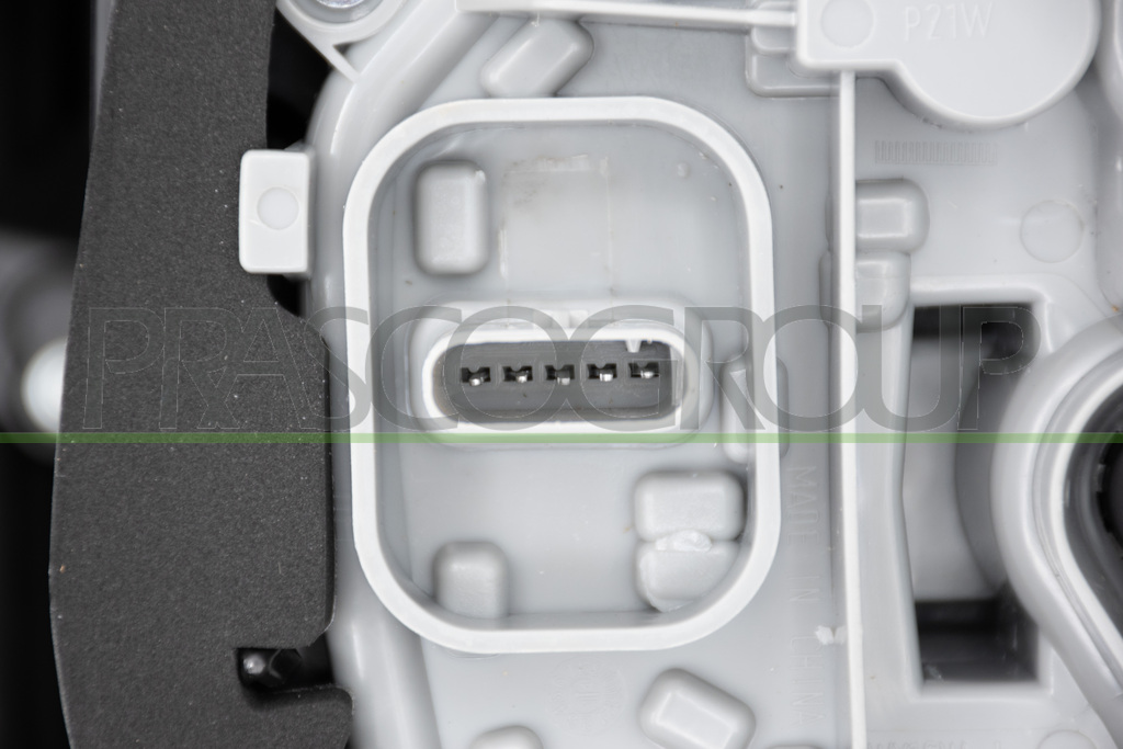 TAIL LAMP LEFT-WITHOUT BULB HOLDER-WITH BLACK/SILVER FRAME