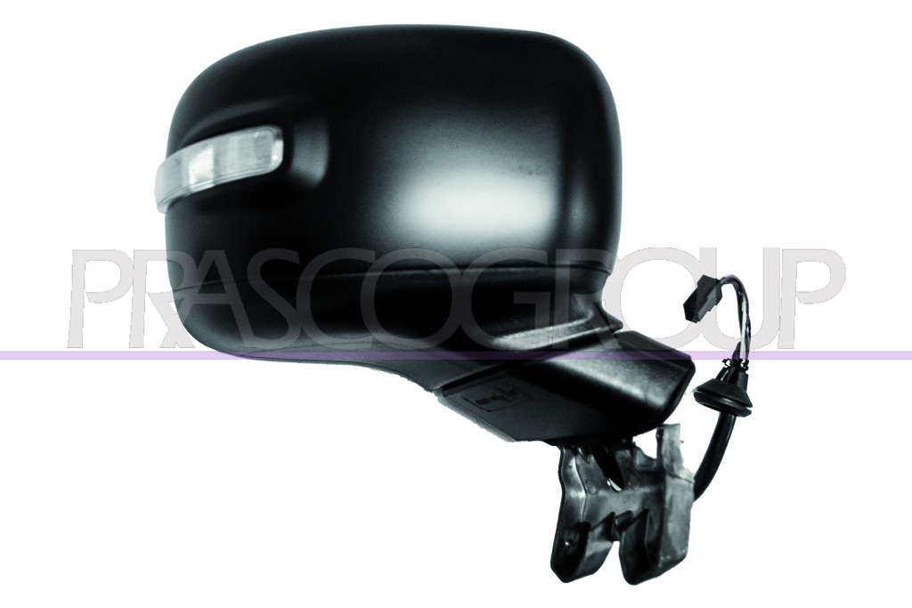 RETROVISORE DESTRO-ELETTRICO-NERO-TERMICO-CON SONDA-CON FANALE-CONVESSO-8 PINS