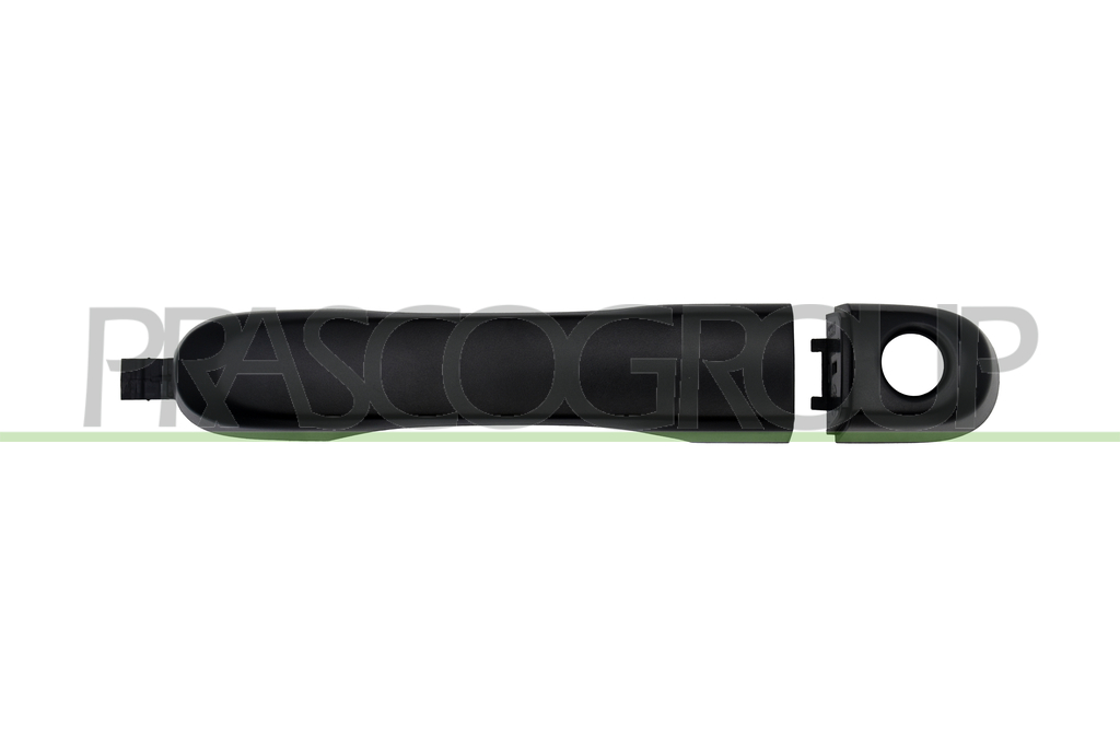 FRONT DOOR HANDLE LEFT-OUTER-BLACK-TEXTURED FINISH-WITH KEY HOLE